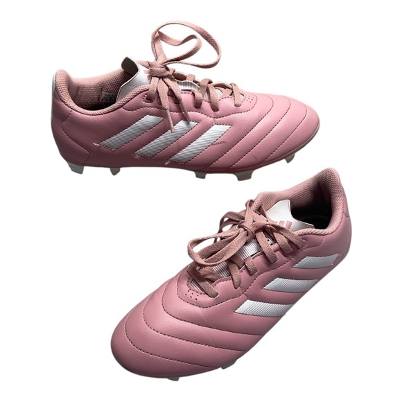adidas Goletto VII FG Pink White Stripes Soccer Cleats Unisex Men’s 7 Women’s 8 - Picture 1 of 13